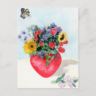 Vase of Flowers Postcard