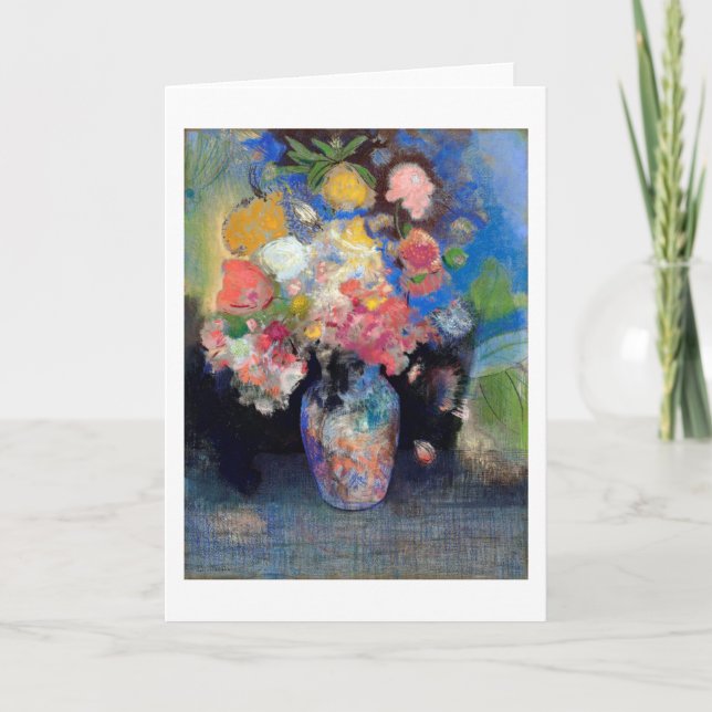 Vase of Flowers, Redon Card (Front)