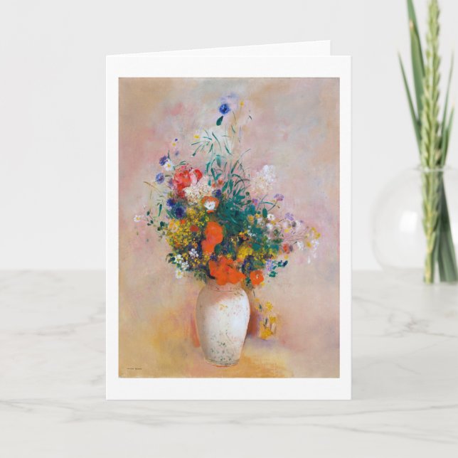 Vase of Flowers, Redon Card (Front)