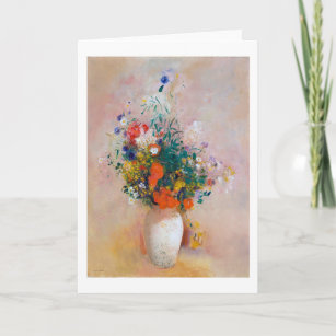 Vase of Flowers, Redon Card