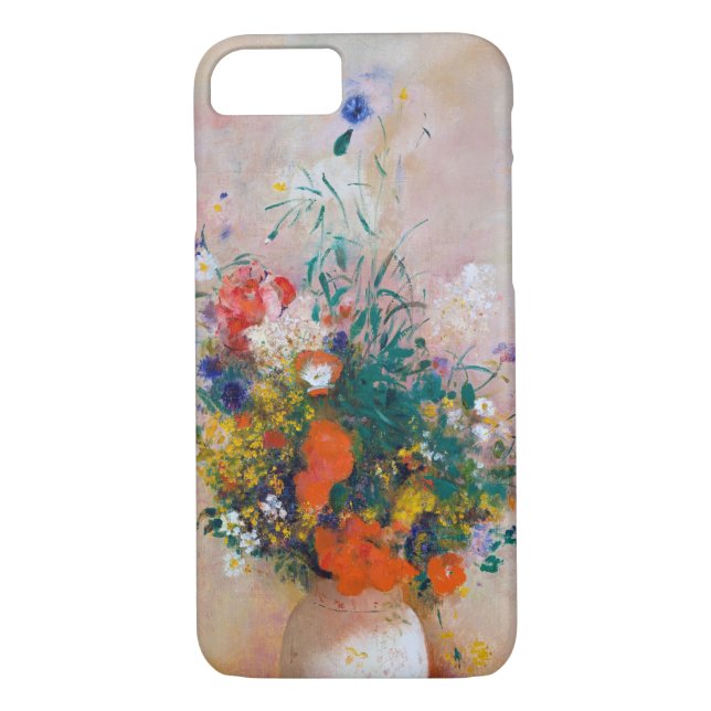 Vase of Flowers, Redon Case-Mate iPhone Case (Back)