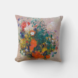 Vase of Flowers, Redon Cushion