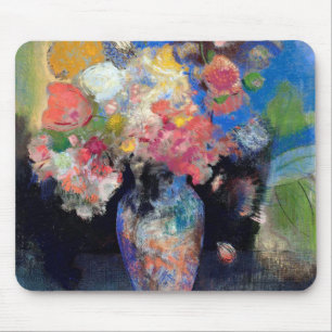 Vase of Flowers, Redon Mouse Mat