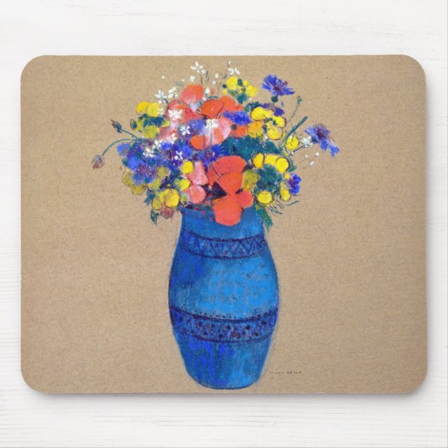 Vase of Flowers, Redon Mouse Mat (Front)