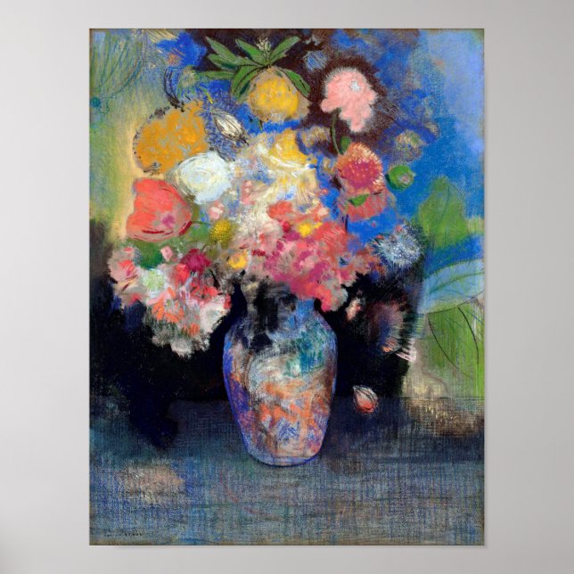 Vase of Flowers, Redon Poster (Front)