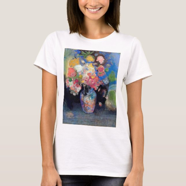 Vase of Flowers, Redon T-Shirt (Front)