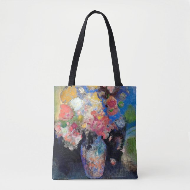 Vase of Flowers, Redon Tote Bag (Front)