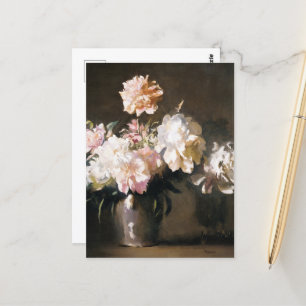 Vase of Peonies  Postcard