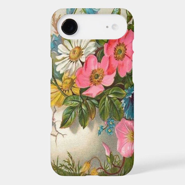 Vase of Pink, White and Blue Flowers Case-Mate iPhone Case (Back)