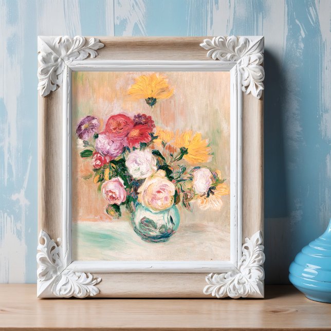 Vase Of Roses And Dahlias, Renoir  Poster (Creator Uploaded)