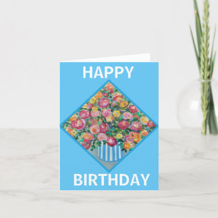Vase of roses Card