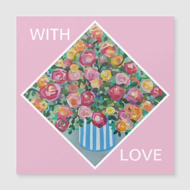 Vase of roses card (Front)