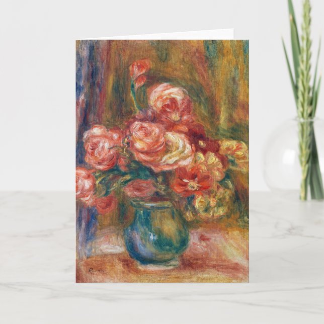 Vase of Roses | Renoir Card (Front)