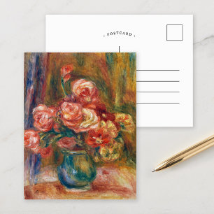Vase of Roses   Renoir Postcard