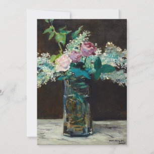 Vase of White Lilacs and Roses   Édouard Manet