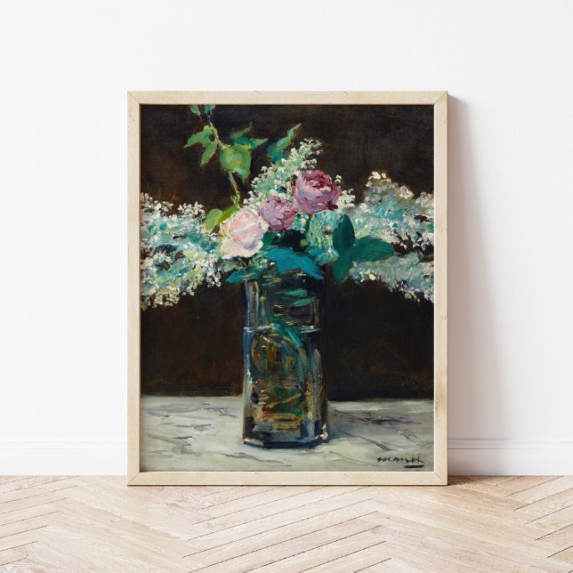 Vase of White Lilacs and Roses | Édouard Manet Poster (Creator Uploaded)