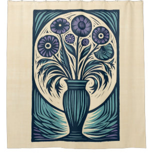 Vase Three Shower Curtain