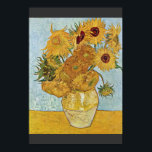 Vase With 12 Sunflowers By Vincent Van Gogh Poster<br><div class="desc">Vase With 12 Sunflowers By Vincent Van Gogh
Vase With 12 Sunflowersis A Work Of The Famous Artist,  Vincent Van Gogh. Drawn around 1888 Using  Oil On Canvas Technique and is located now at  Neue Pinakothek .  
 
 Visit Our Store,  Zazzle.Com/Artcollection For More David Jacques-Louis Art Masterpieces.</div>