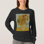 Vase with 12 Sunflowers - Vincent Van Gogh (1888) T-Shirt<br><div class="desc">This design uses Vincent Van Gogh's 1888 painting "Vase with 12 Sunflowers".</div>