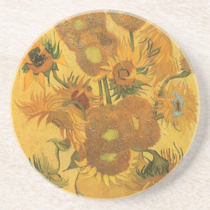 Vase with 15 Sunflowers by Vincent van Gogh Coaster