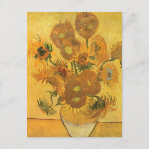 Vase with 15 Sunflowers by Vincent van Gogh Postcard