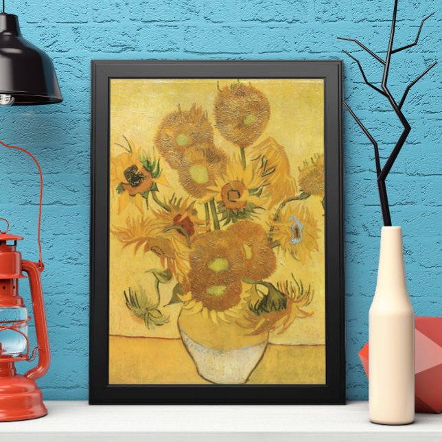 Vase with 15 Sunflowers by Vincent van Gogh Poster (Creator Uploaded)