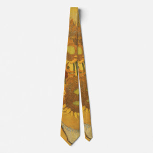 Vase with 15 Sunflowers by Vincent van Gogh Tie
