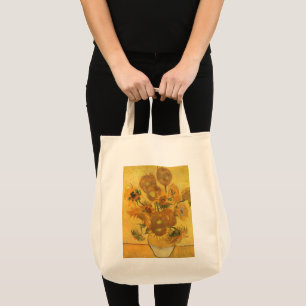 Vase with 15 Sunflowers by Vincent van Gogh Tote Bag