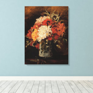 Vase with Carnations by Vincent van Gogh Canvas Print