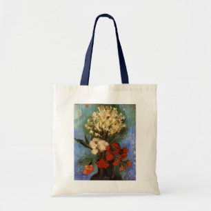 Vase with Carnations by Vincent van Gogh Tote Bag