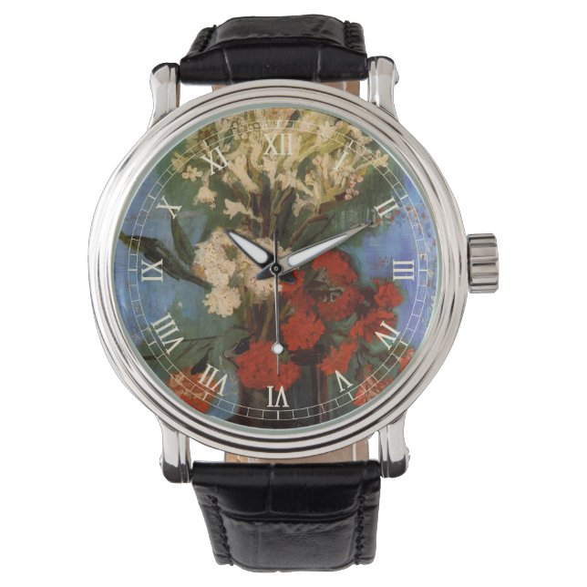 Vase with Carnations by Vincent van Gogh Watch (Front)