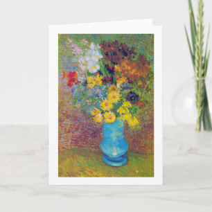 Vase with Daisies and Anemones, Van Gogh Card