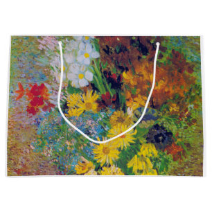 Vase with Daisies and Anemones, Van Gogh Large Gift Bag