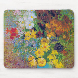 Vase with Daisies and Anemones, Van Gogh Mouse Mat