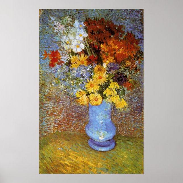 Vase with daisies and anemones - Van Gogh Poster (Front)