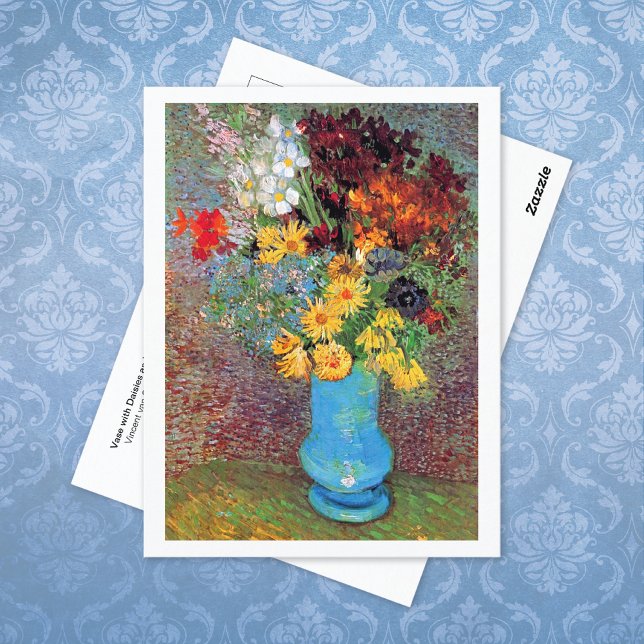Vase with Daisies Anemones Vincent van Gogh Postcard (Creator Uploaded)
