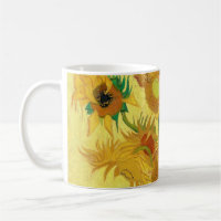 Vase with fifteen sunflowers by Vincent Van Gogh