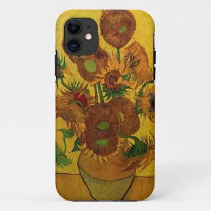 Vase with fifteen sunflowers iPhone 11 case