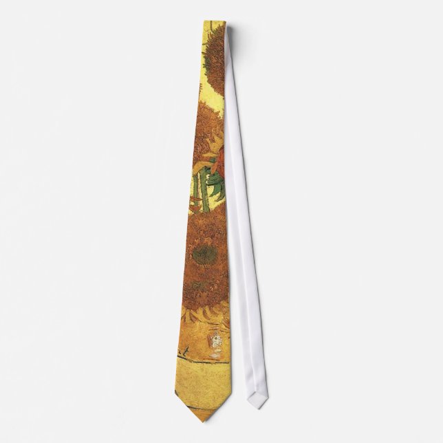 Vase with fifteen sunflowers,Vincent van Gogh Tie (Front)