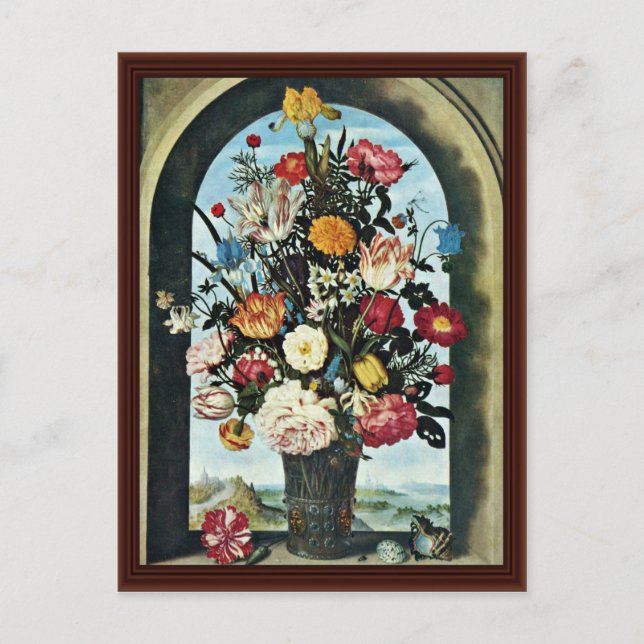 Vase With Flowers In A Window. Met, Postcard (Front)