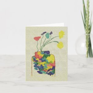 Vase with Flowers - Notecard