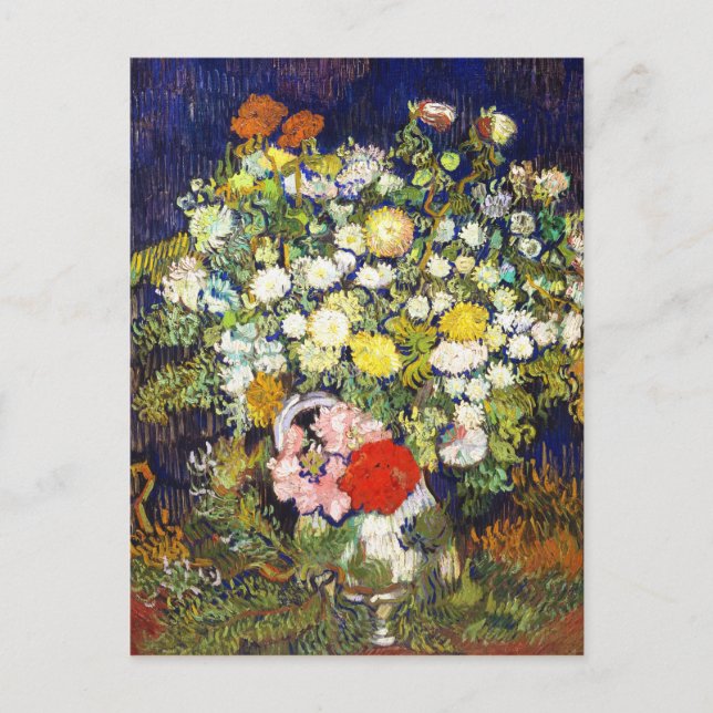 Vase with Flowers Vincent van Gogh fine art Postcard (Front)