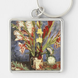 Vase with Gladioli 1886, Vincent van Gogh Key Ring