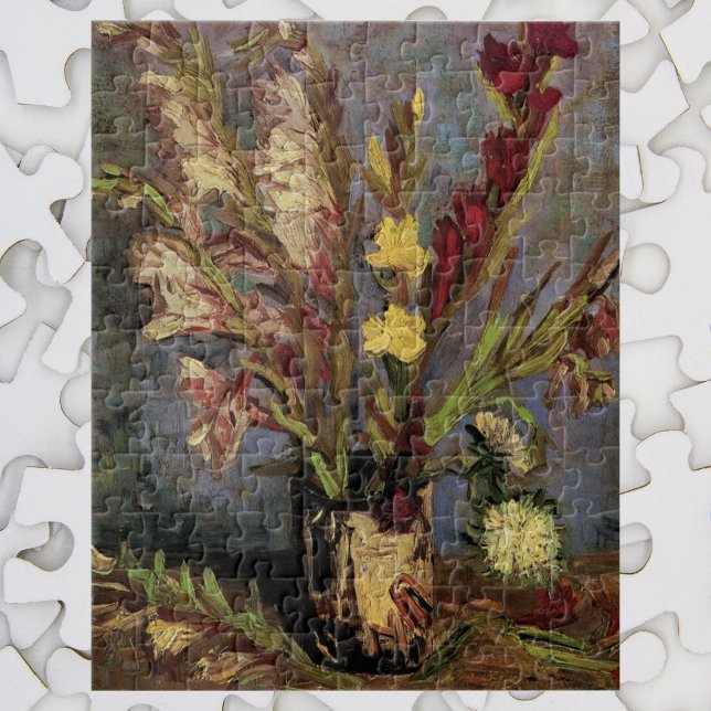 Vase with Gladioli by Vincent van Gogh Jigsaw Puzzle (Creator Uploaded)