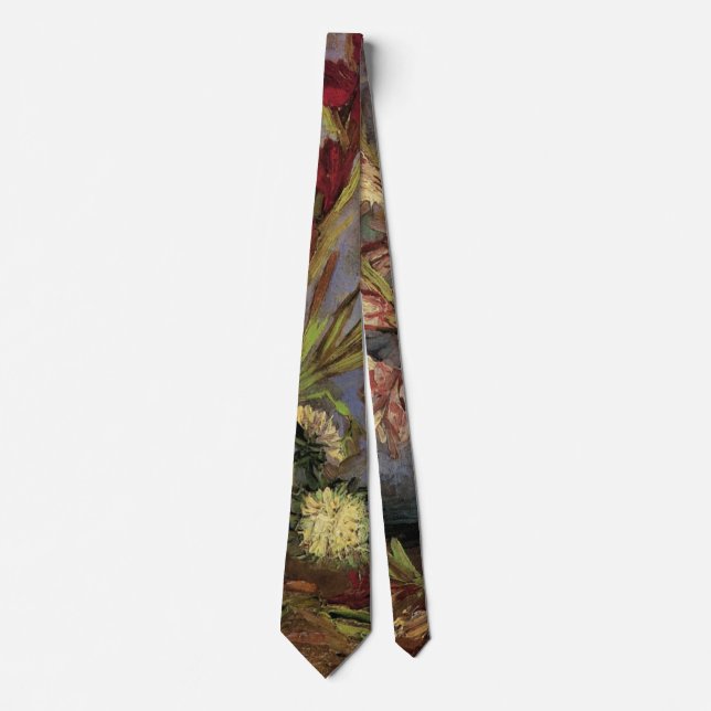 Vase with Gladioli by Vincent van Gogh Tie (Front)