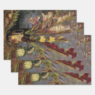 Vase with Gladioli by Vincent van Gogh Wrapping Paper Sheet