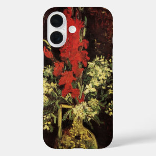 Vase with Gladioli, Carnations by Vincent van Gogh iPhone 16 Case