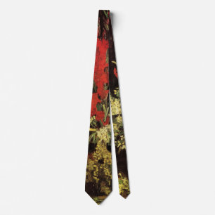 Vase with Gladioli, Carnations by Vincent van Gogh Tie