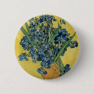Vase with Irises by Van Gogh 6 Cm Round Badge