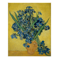 Vase with Irises by Van Gogh